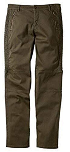 Hose Damen Langgröße von sheego - Khaki Gr. 104 (52) von Sheego