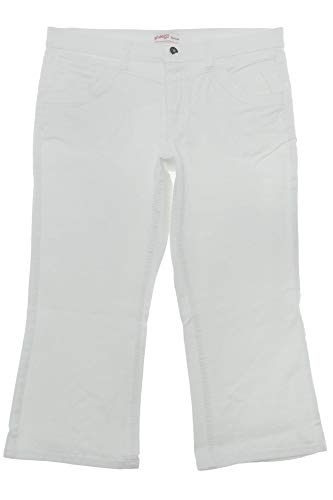 Sheego 7/8 Jeans Capri Hose Pants Bootcut Damen Stretch Denim Plusgröße, Farbe:weiß, Damengrößen:50 von Sheego