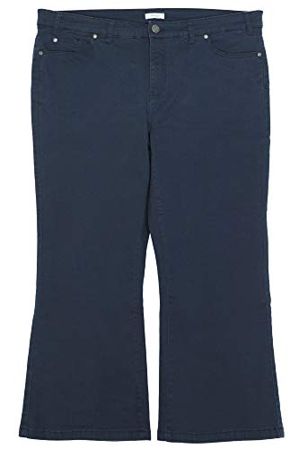Sheego 7/8 Jeans Caprijeans Bootcut Stretchjeans Damen Denim Plusgröße, Farbe:Marine (Navy), Damengrößen:54 von Sheego