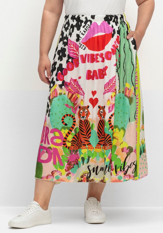 Sheego A-Linien-Rock Maxirock . von Sheego