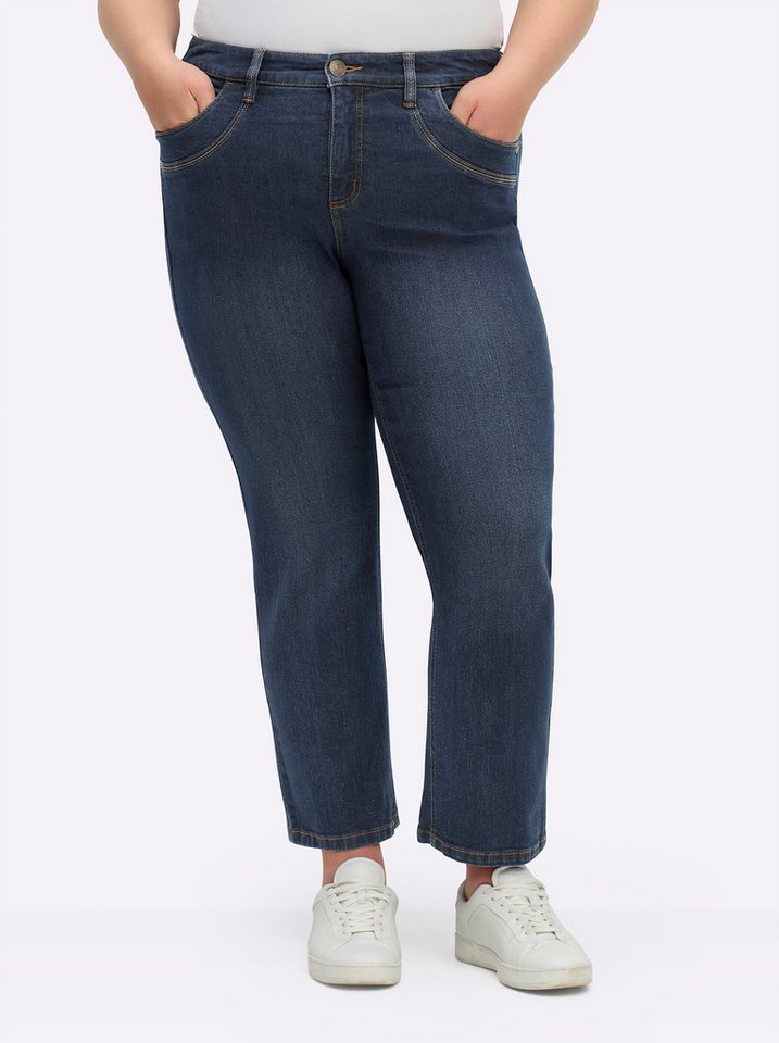 Sheego Bequeme Jeans Gerade Jeans . von Sheego