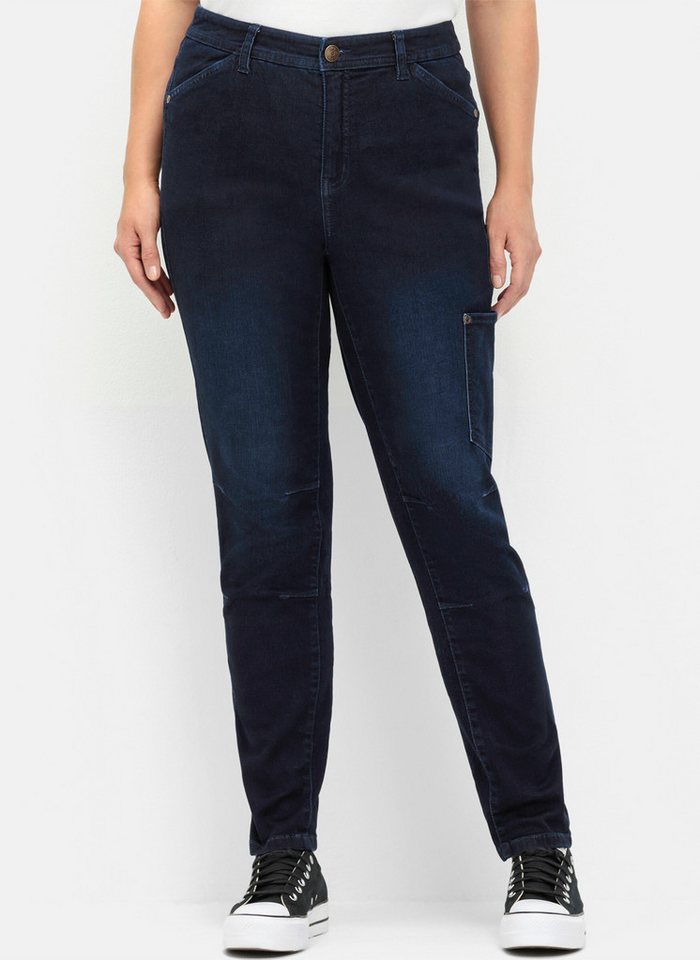 Sheego Bequeme Jeans Cargojeans . mit Tasche seitlich am Bein von Sheego