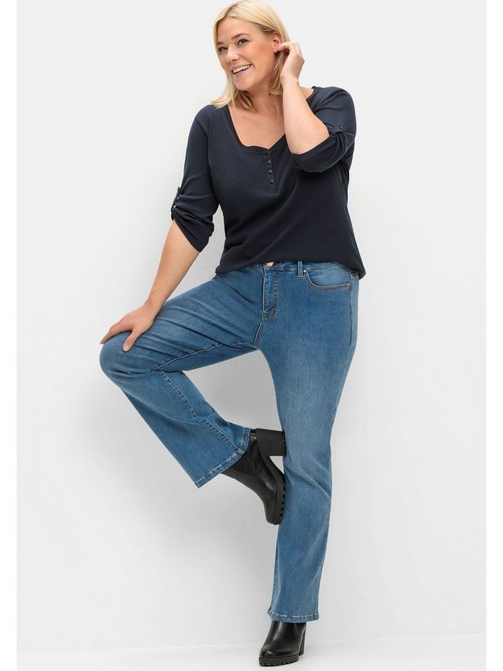 Sheego Bootcut-Jeans Große Größen mit Bodyforming-Effekt von Sheego