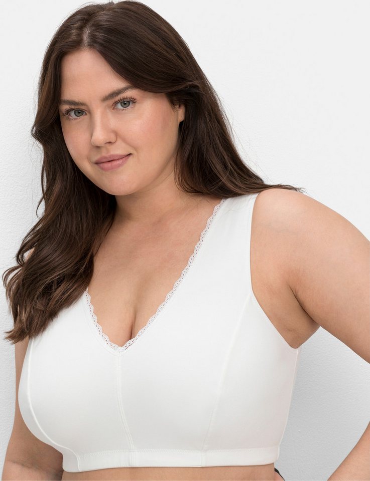 Sheego Bügelloser BH Entlastungs-BH ohne Bügel von Sheego