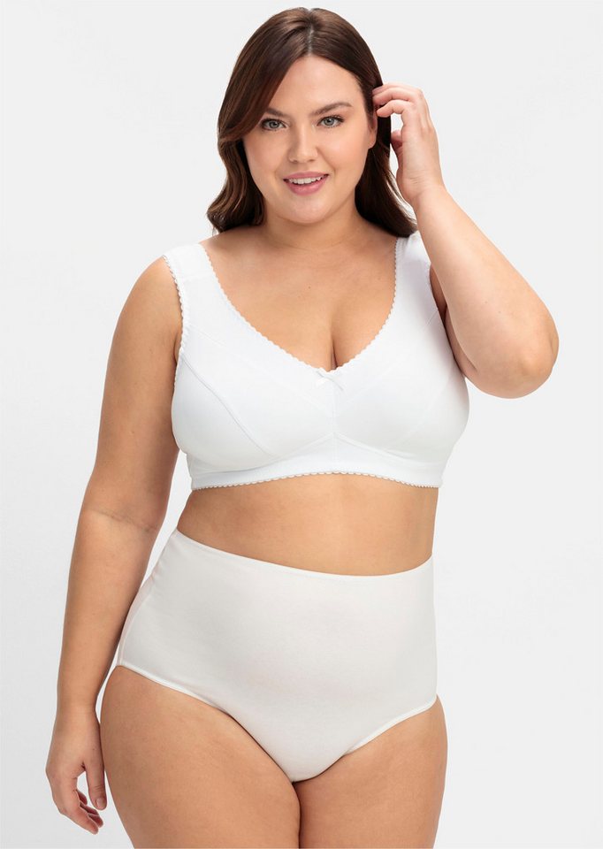 Sheego Bügelloser BH Entlastungs-BH ohne Bügel . von Sheego