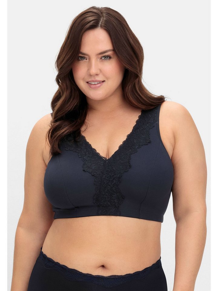Sheego Bügelloser BH Große Größen in Bustier-Form, mit Spitzenborte von Sheego