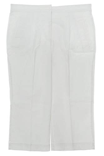 Sheego Culotte Caprihose Sommerhose 3/4 Hose Haremshose Shorts Damen Baumwolle, Farbe:weiß, Damengrößen:44 von Sheego