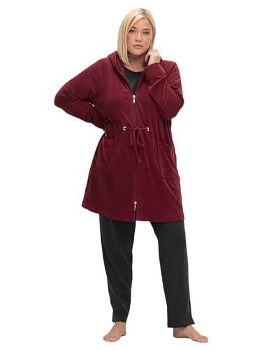 Sheego Damen Große Größen Bademantel aus Frottee, mit Reißverschluss von Sheego