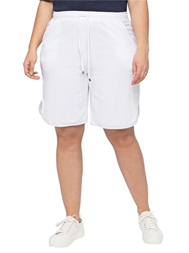 Sheego Damen Große Größen Bermudas mit Schlupfbund Bermudas Basicmode sportlich - unifarben von Sheego