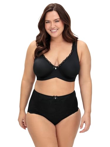 Sheego Damen Große Größen Bügel-BH mit Spitzenbesatz und nahtlosen Cups von Sheego