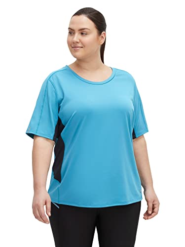 Sheego Damen Große Größen Funktionsshirt atmungsaktiv und schnelltrocknend Fitness sportlich Rundhals-Ausschnitt - von Sheego