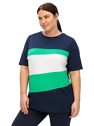 Sheego Damen Große Größen Funktionsshirt im Colourblocking, atmungsaktive Qualität Fitness sportlich Rundhals-Ausschnitt - Sheego Damen Große Größen Funktionsshirt im Colourblocking, atmungsaktive Qualität Fitness sportlich Rundhals-Ausschnitt - von Sheego
