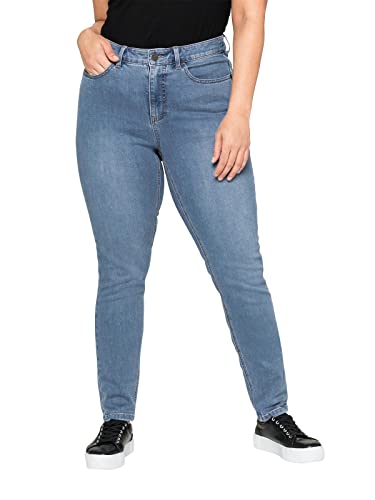 Sheego Damen Große Größen Jeans Super elastisches Power-Stretch-Material Stretch-Jeans Basicmode sportlich - unifarben von Sheego