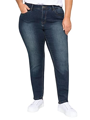 Sheego Damen Große Größen Jeans Super elastisches Power-Stretch-Material Stretch-Jeans Basicmode sportlich - unifarben von Sheego