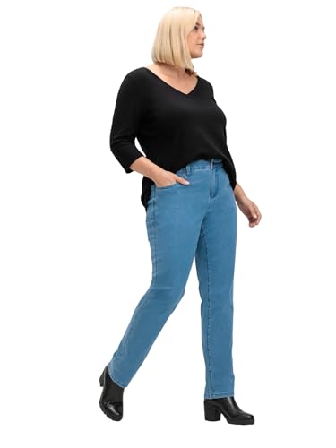 Sheego Damen Große Größen Jeans im 5-Pocket-Stil Stretch-Jeans Freizeitmode sportlich - unifarben von Sheego
