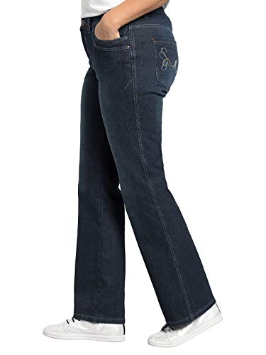 Sheego Damen Große Größen Jeans mit Used-Effekten Stretch-Jeans Freizeitmode sportlich - unifarben von Sheego