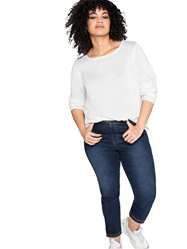 Sheego Damen Große Größen Jeggings mit Gummibund und Gürtelschlaufen Stretch-Jeans Basicmode sportlich - unifarben von Sheego