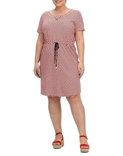 Sheego Damen Große Größen Jerseykleid mit Taillen-Tunnelzug Freizeitmode sportlich Rundhals-Ausschnitt - von Sheego