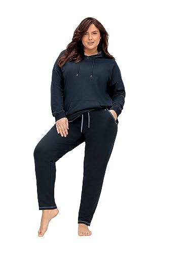 Sheego Damen Große Größen Jogginghose in schmaler, bequemer Form Relaxhose Freizeitmode sportlich - unifarben von Sheego