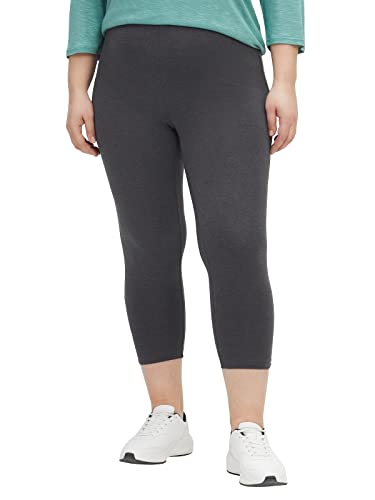 Sheego Damen Große Größen Leggings in Capri-Länge Leggings Basicmode sportlich - unifarben von Sheego