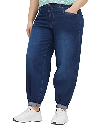 Sheego Damen Große Größen Mom-Jeans Olivia in Five-Pocket-Form Stretch-Jeans Freizeitmode sportlich - unifarben von Sheego