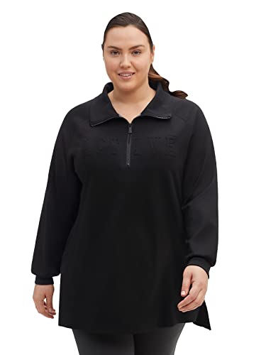 Sheego Damen Große Größen Relax-Sweatshirt aus Funktionsmaterial, mit Eingrifftaschen Fitness sportlich - - von Sheego