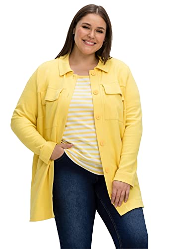 Sheego Damen Große Größen Shacket im modischen Shacket-Stil Citywear trendig Rundhals-Ausschnitt - von Sheego