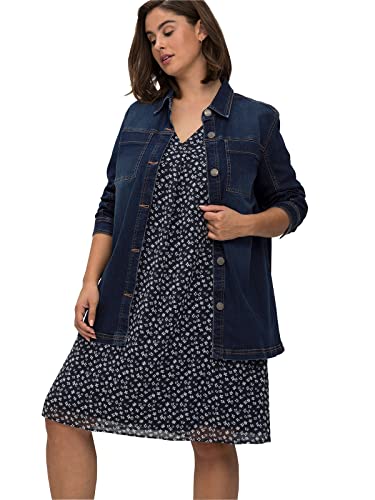 Sheego Damen Große Größen Shacket in leicht taillierter Form Citywear sportlich - von Sheego