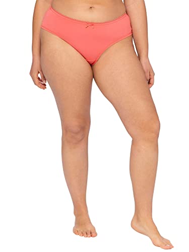 Sheego Damen Große Größen Slip mit Spitzeneinsätzen, im Doppelpack Slip unifarben von Sheego