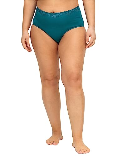 Sheego Damen Große Größen Slips im 2er-Pack im 2er-Pack, mit elastischer Spitze Slip unifarben von Sheego