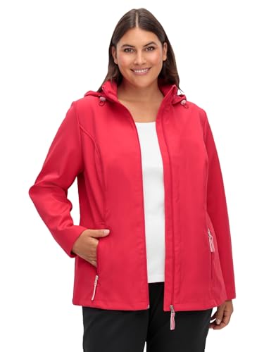 Sheego Damen Große Größen Softshelljacke winddicht und wasserabweisend Softshelljacke Freizeitmode sportlich - unifarben von Sheego