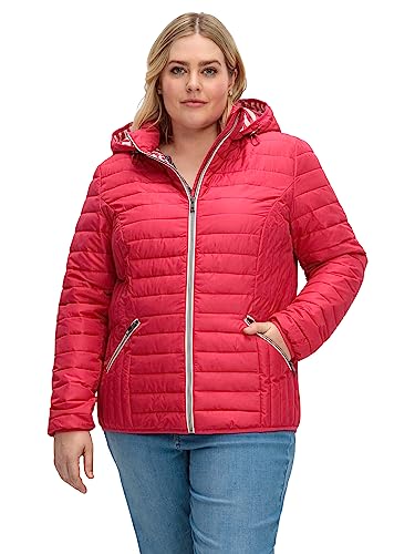 Sheego Damen Große Größen Steppjacke leicht wattiert, mit Abnehmbarer Kapuze Freizeitmode sportlich - von Sheego