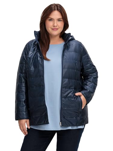 Sheego Damen Große Größen Steppjacke mit Stehkragen und Kapuze Steppjacke Citywear sportlich - unifarben von Sheego