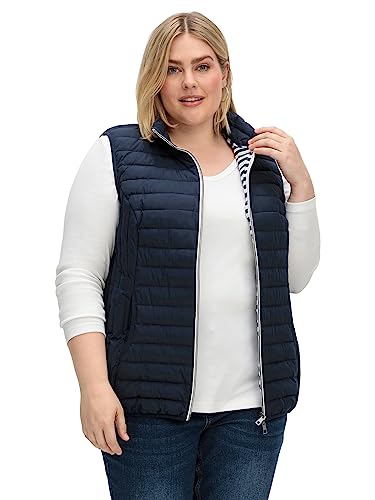 Sheego Damen Große Größen Steppweste mit 2-Wege-Zipper Steppweste Freizeitmode sportlich - unifarben von Sheego