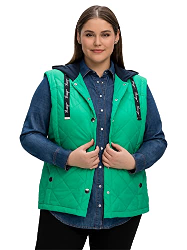 Sheego Damen Große Größen Steppweste mit Sweat-Kapuze Freizeitmode sportlich - von Sheego