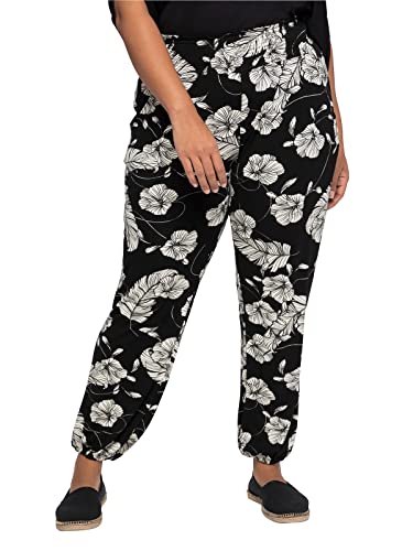 Sheego Damen Große Größen Strandhose im Joggpants-Stil, mit Alloverprint Schlupfhose Strandmode feminin - Bedruckt von Sheego