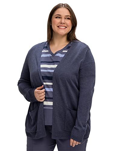 Sheego Damen Große Größen Strickjacke aus weichem Viskose-Mix Citywear klassisch - von Sheego