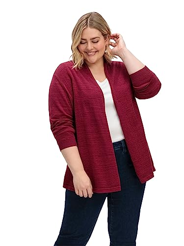 Sheego Damen Große Größen Strickjacke mit Schalkragen Strickjacke Basicmode klassisch - unifarben von Sheego