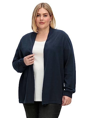 Sheego Damen Große Größen Strickjacke mit Schalkragen Strickjacke Basicmode klassisch - unifarben von Sheego