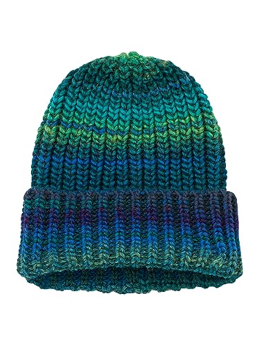 Sheego Damen Große Größen Strickmütze mit Farbverlauf, im Rippstrick Beanie Freizeitmode von Sheego