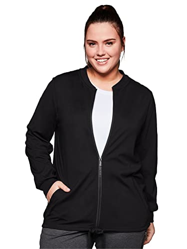 Sheego Damen Große Größen Sweatjacke in atmungsaktiver Strech-Qualität Sweatjacke Fitness sportlich - - unifarben von Sheego