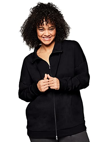 Sheego Damen Große Größen Sweatjacke mit Stehkragen und Bindeband Sweatjacke Freizeitmode sportlich - - unifarben von Sheego