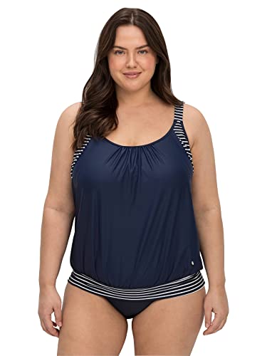 Sheego Damen Große Größen Tankini-Top in Oversized-Form mit Streifendetails Strandmode von Sheego