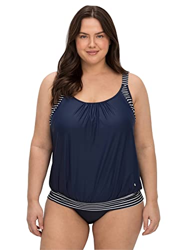 Sheego Damen Große Größen Tankini-Top in Oversized-Form mit Streifendetails Tankini-Top Strandmode von Sheego