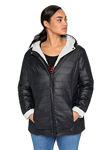 Sheego Damen Große Größen Wendejacke beidseitig tragbar, wasserabweisend Steppjacke Outdoormode sportlich - unifarben von Sheego