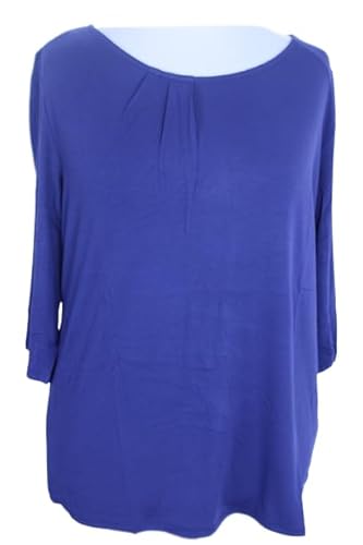 Sheego Damen Shirt Tunika mit 3/4 Ärmel Stretch Jersey große Größen (DE: 48/50, Blau) von Sheego