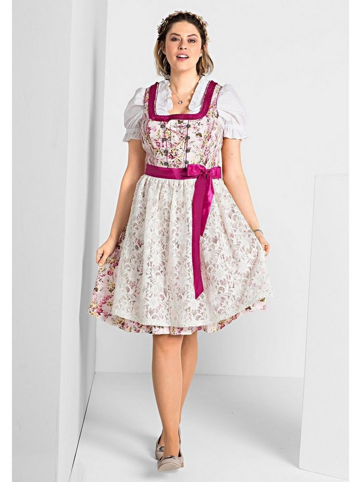 Sheego Dirndl Große Größen mit Schürze und Bluse 3tlg. von Sheego