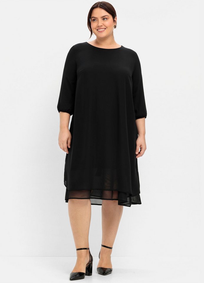 Sheego Etuikleid Chiffonkleid . von Sheego