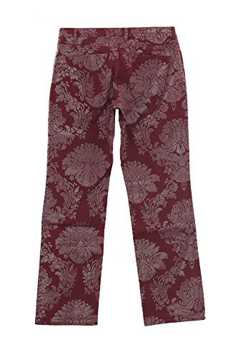 Sheego Hose Damen Stretch Plusgröße Print, Farbe:bordeaux;Damengrößen:44 von Sheego