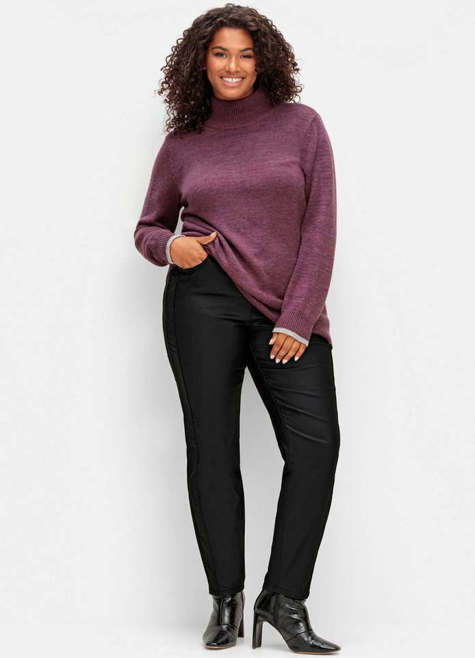 Sheego Jerseyhose Thermohose . mit Beschichtung, Innenseite weich angeraut von Sheego